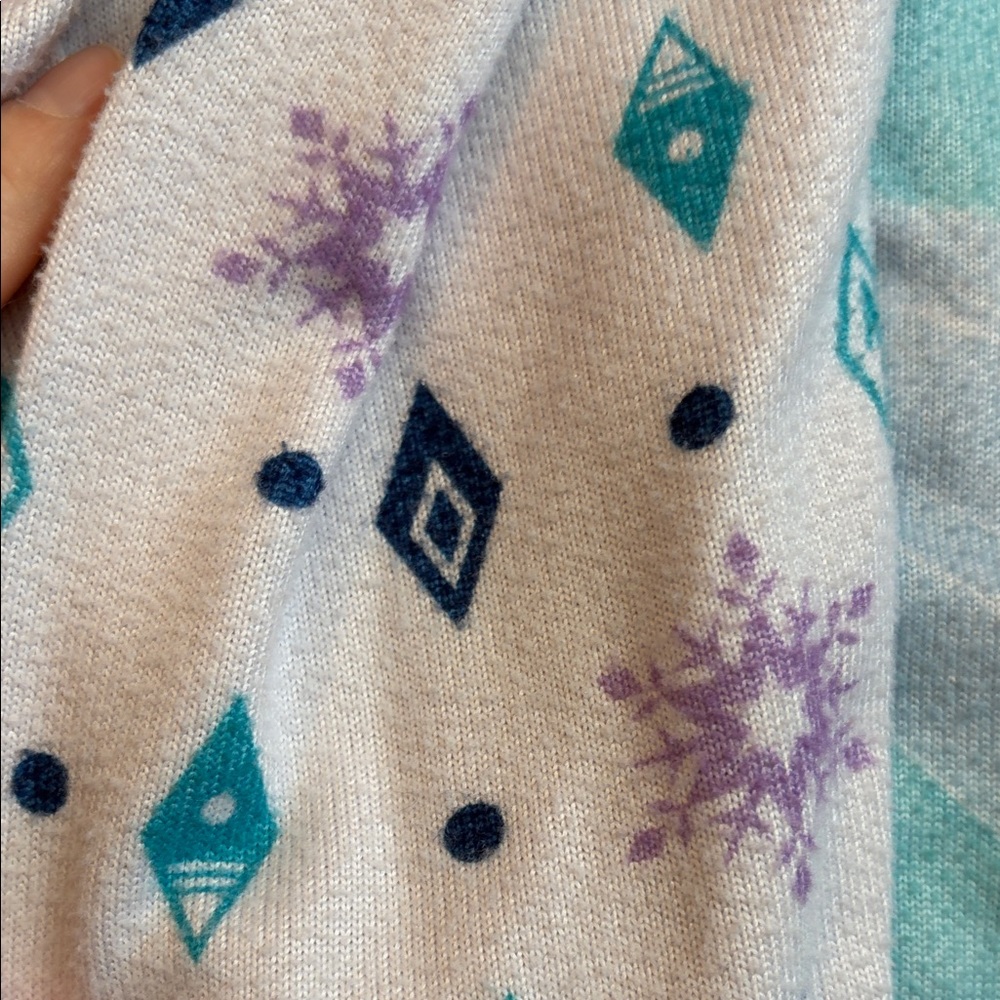 Disney Frozen Kids Pajama Set - Teal and White - Picture 5 of 5
